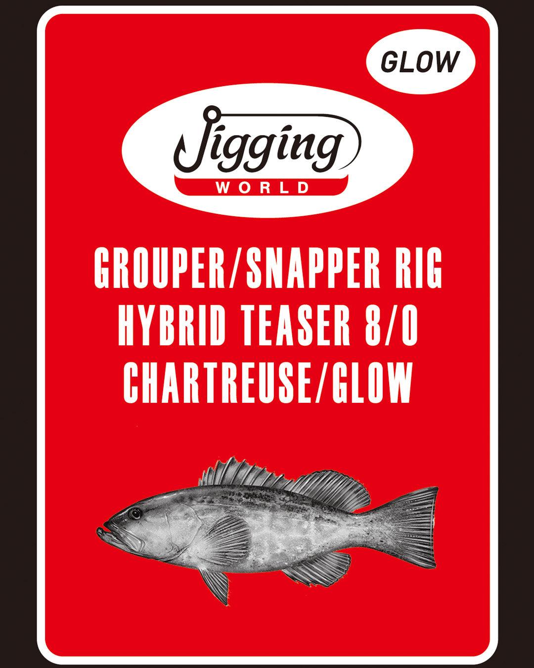 Jigging World Grouper/Snapper Hi-Lo Hybrid Flash Teaser Rigs