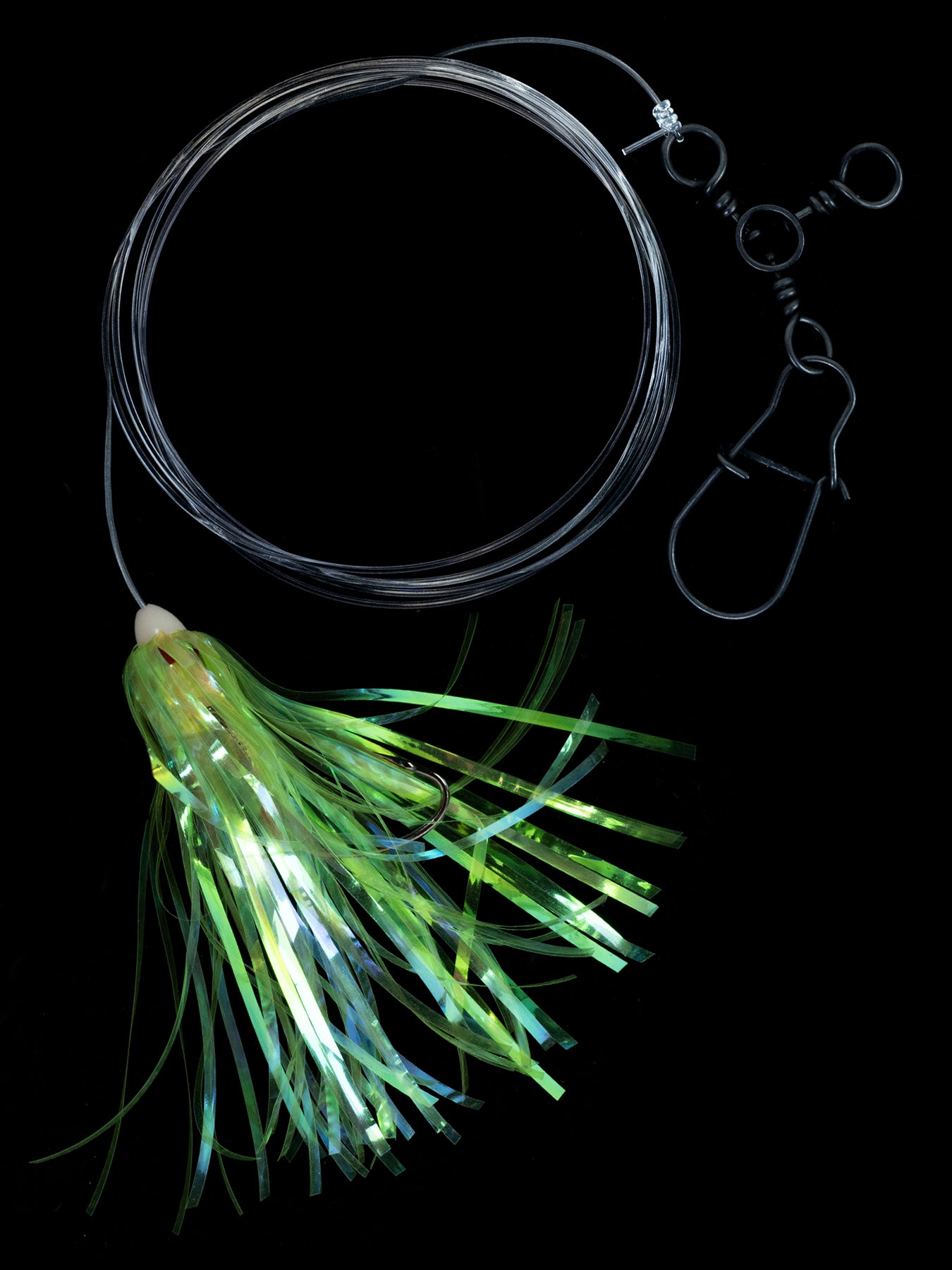 Jigging World Fluke Rigs with Mylar Flash