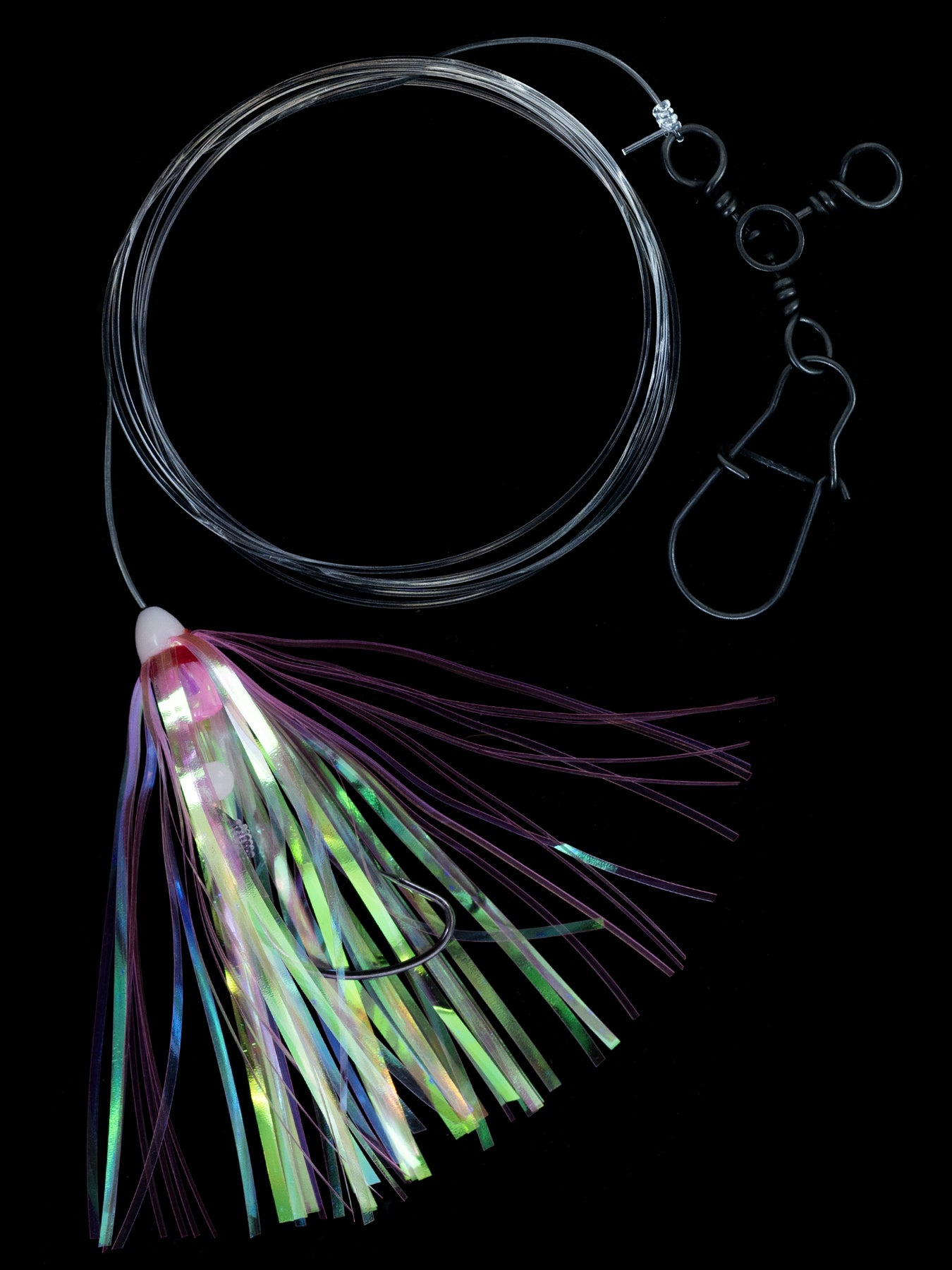 Jigging World Fluke Rigs with Mylar Flash