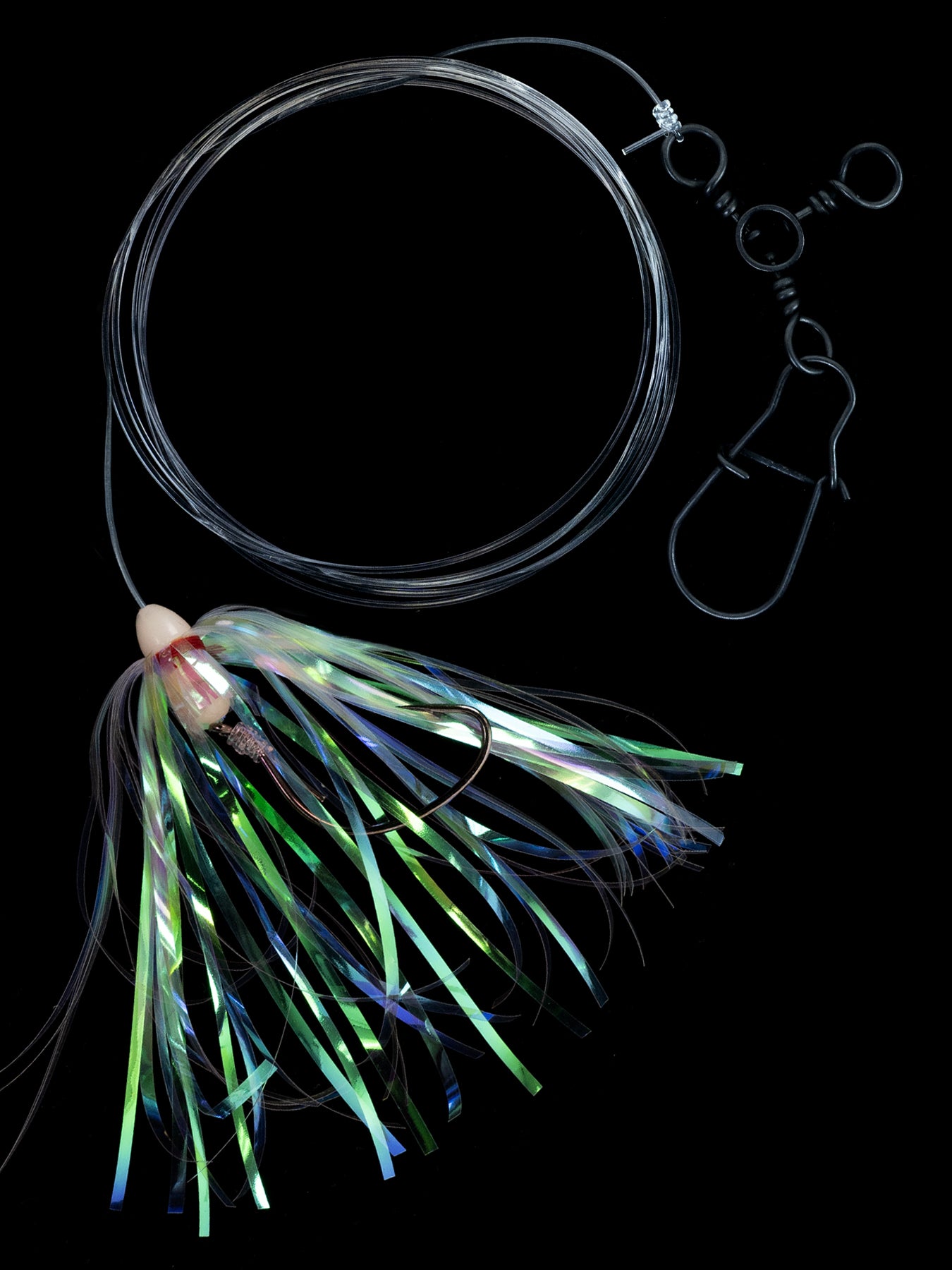 Jigging World Fluke Rigs with Mylar Flash