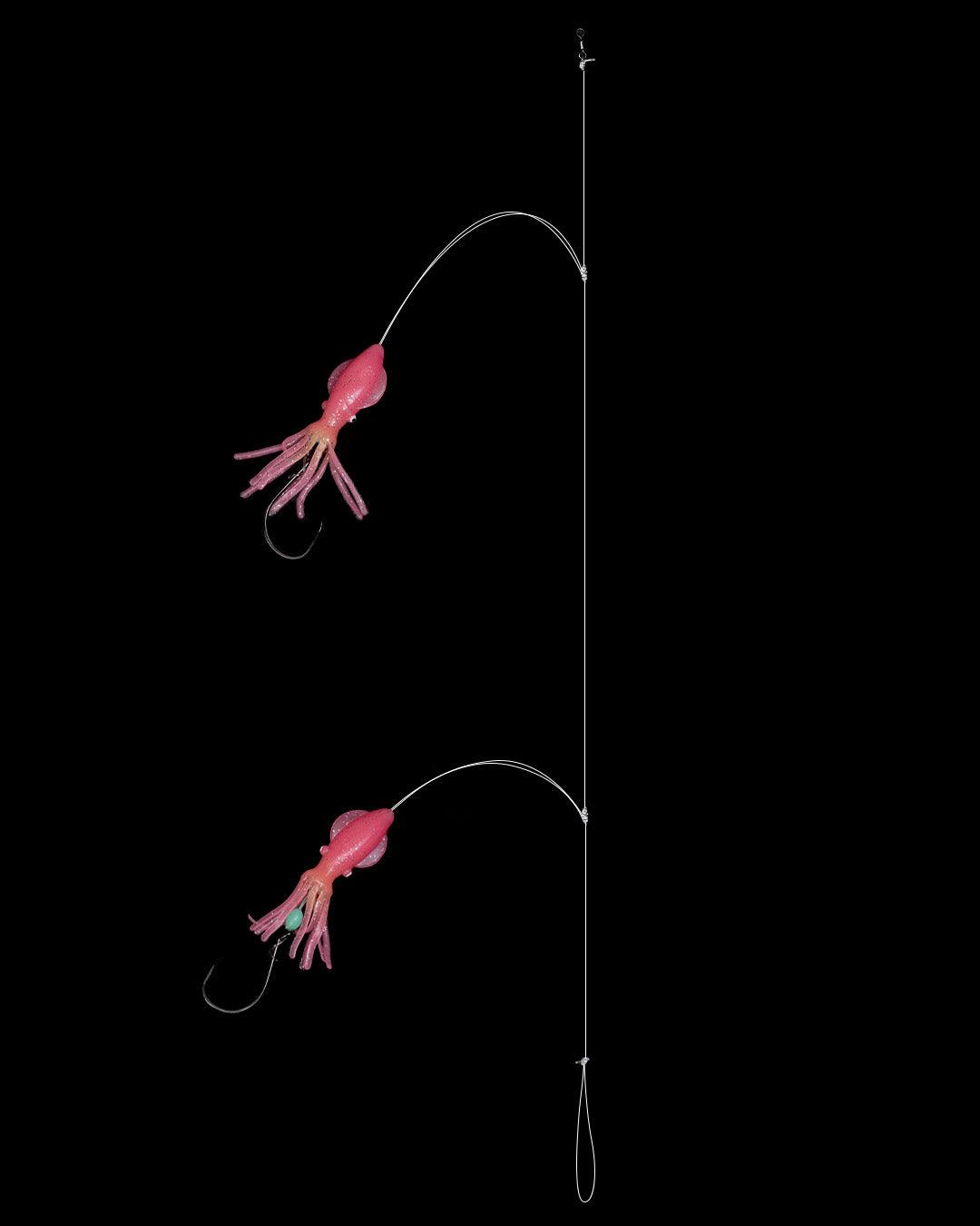 Jigging World Grouper/Snapper Hi-Lo 3" Fat Squid Teaser Rigs